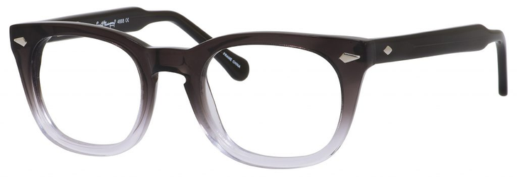 Ernest Hemingway H4668 Unisex Round Eyeglasses in Dark Grey Fade 48 mm Custom Lens