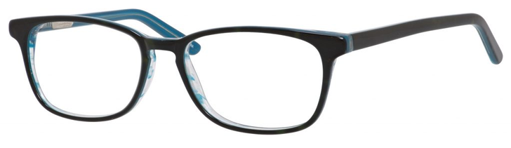Ernest Hemingway H4688 Unisex Oval Eyeglasses in Black/Blue 53 mm Custom Lens