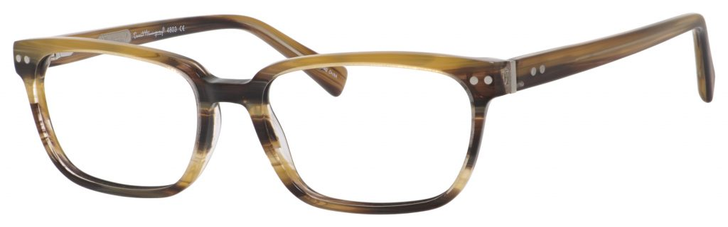 Ernest Hemingway H4803 Unisex Rectangular Frame Eyeglasses Birch 55 mm