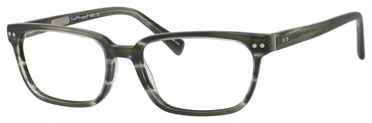 Ernest Hemingway H4803 Unisex Rectangular Frame Eyeglasses Stone 55 mm RX SV