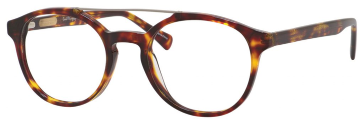 Ernest Hemingway H4826 Unisex Round Frame Eyeglasses in Shiny Tortoise 50 mm Progressive