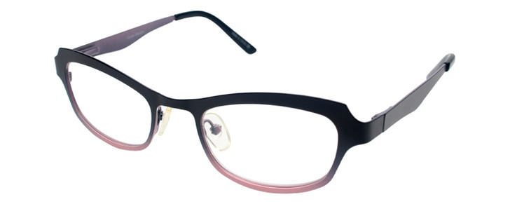 Cinzia Designer Reading Glasses Hey Doll C2 in Black Pink 46mm