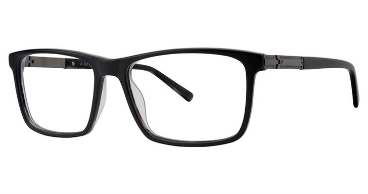 Big and Tall 19 Designer Prescription Eye Glasses in Matte Black 58 mm :: Rx Single Vision