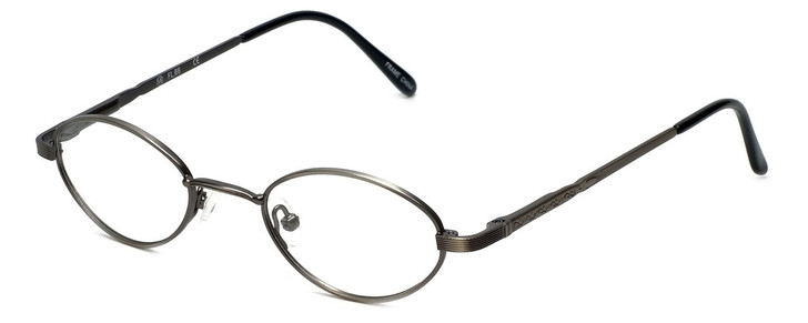 Flex Collection Designer Blue Light Block Reading Glasses FL-66 Ant-Pewter 44mm