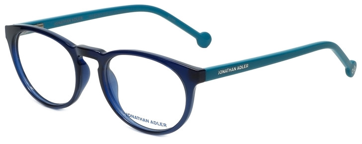 Jonathan Adler Designer Blue Light Blocking Reading Glasses JA306-Navy Navy 51mm