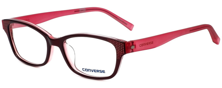 Converse Designer Blue Light Block Reading Glasses Q011-Burgundy Burgundy 50mm N