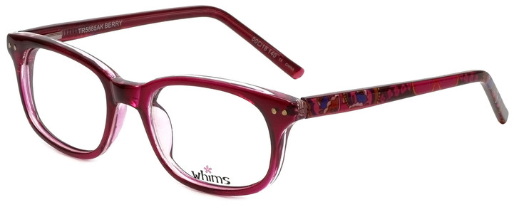 Whims Designer Blue Light Blocking Reading Glasses TR5885AK Berry 50mm 20 Powers