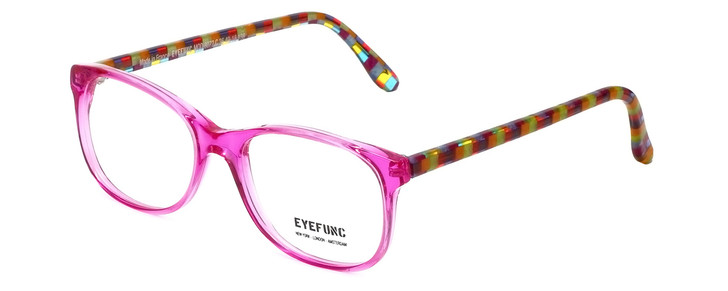 Eyefunc Progressive Lens Blue Light Reading Glasses 8072-36 in Pink Multi 49mm