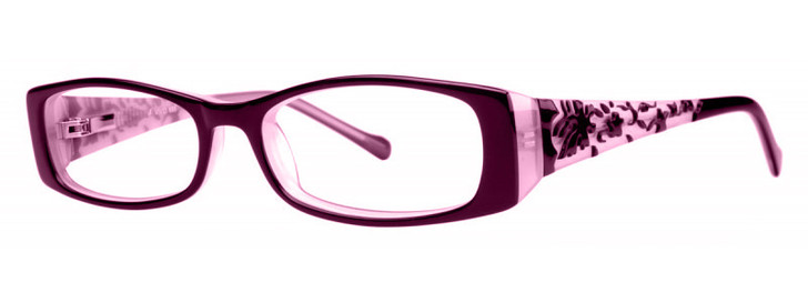 Calabria Viv 695 Designer Progressive Blue Light Glasses Purple 51mm 4 Powers