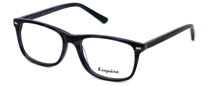 Esquire Progressive Lens Blue Light Reading Glasses EQ1512 in Navy-Marble 53mm