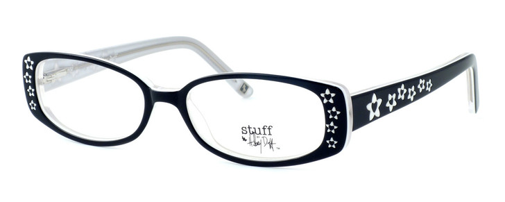 Hilary Duff HD122373-069 Designer Progressive Len Blue Light Glasses Black White