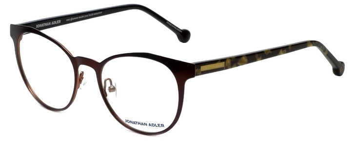 Jonathan Adler Designer Progressive Blue Light Glasses JA105-Brown Brown 51mm