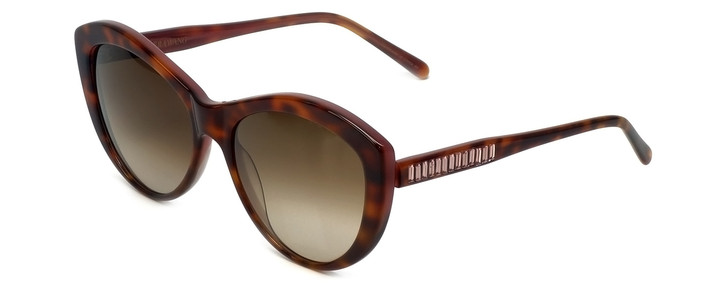 Vera Wang Designer Sunglasses Agnella in Tortoise Frame & Brown Gradient Lens 55