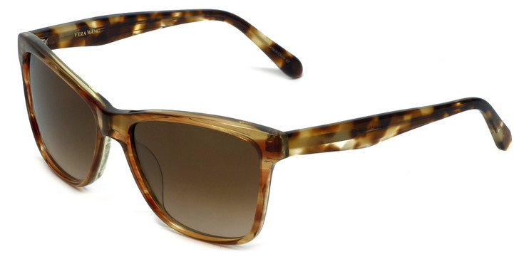 Vera Wang Designer Sunglasses V419 in Brown Frame & Brown Gradient Lens 55mm