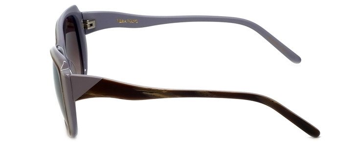 Vera Wang Designer Sunglasses V424 in Blonde Horn Frame & Brown Gradient Lens 55