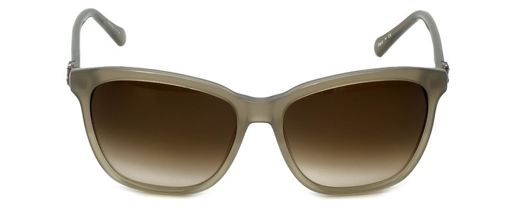 Vera Wang Designer Sunglasses V429 in Satin Pearl Frame & Grey Gradient Lens 55m