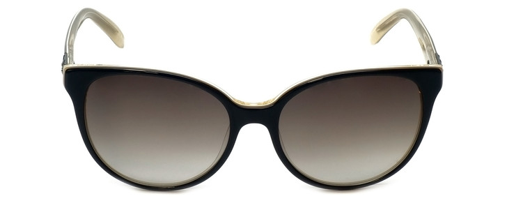 Vera Wang Designer Sunglasses V440 in Black Frame & Grey Gradient Lens 53mm