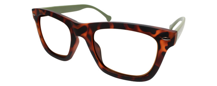 Converse H071 Square Tortoise Olive Green 55 Progressive Prescription Eyeglasses