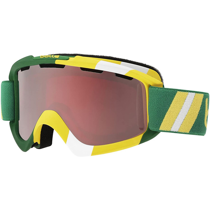 Bollé Ski Goggles Nova Limited Edition Australia Colorway w/ Vermillion Gun Lens