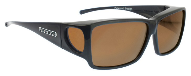 Jonathan Paul Fitovers Orion Large Polarized Sunglasses Midnight Oil Black&Brown
