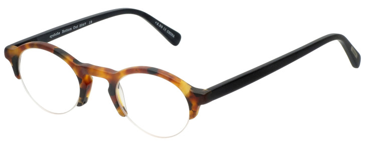 Eyebobs Bottomed Out Ladies Semi-Rimless Tortoise Brown Gold 40 mm Eyeglasses Rx