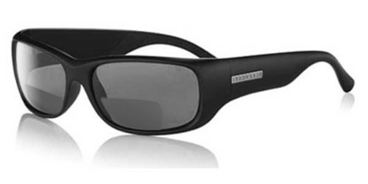 Serengeti Bocca in Matte Black Polarized Bi-Focal Sunglass Readers