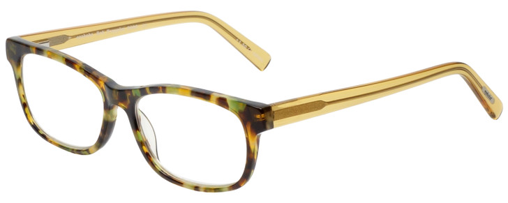 Profile View of Eyebobs Bob Frapples Reading Glasses Light Tort Havana Brown Gold Crystal 55 mm