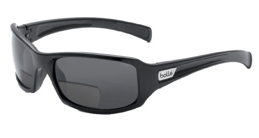 Bolle Winslow in Shiny Black Polarized Bi-Focal Reading Sunglasses