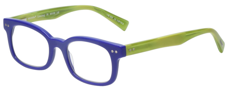 Eyebobs Losing It Ladies in Purple Marble Green 48 mm Progressive Rx Eyeglasses