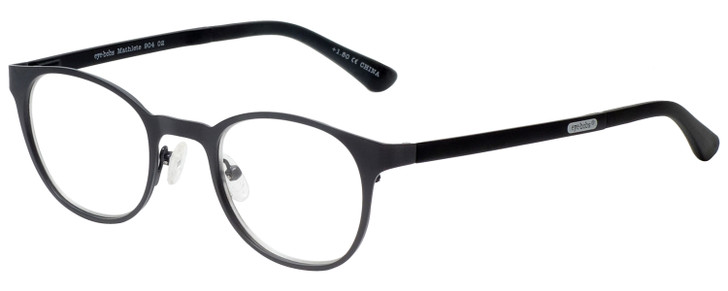 Eyebobs Mathlete Unisex in Matte Gun Metal Black 46mm Prescription Eyeglasses Rx
