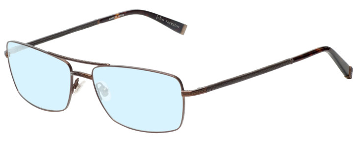 John Varvatos V148 Mens Blue Light Designer Eyeglasses Classic Antique Brown 60