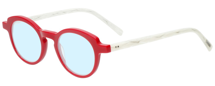Eyebobs Cabaret 2296-01 Ladies Blue Light Blocking Eyeglasses Red White Marble