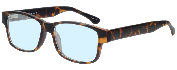Enhance BIG&TALL EN4075 Men Blue Light Eyeglasses Classic Tortoise Brown Gold 60