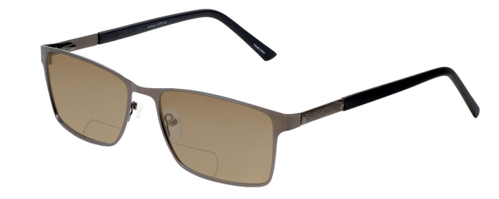 Enhance BIG&TALL EN4172 Men Polarized Bi-Focal Sunglass Matte Gunmetal Black 59mm