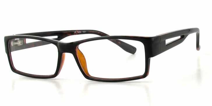Calabria Soho 1001 Dark Tortoise Designer Eyeglasses :: Custom Left & Right Lens