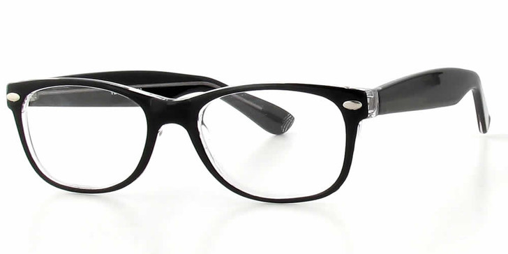 Calabria Soho 1008 Black Designer Eyeglasses :: Custom Left & Right Lens