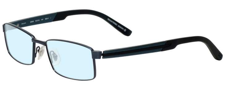 OGA 2609S-GN010 Progressive Blue Light Eyeglasses in Gun Metal Silver Black 55mm