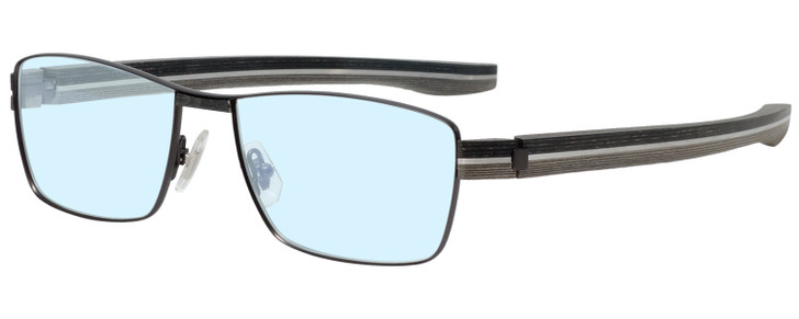 OGA 81590O-GG020 Progressive Blue Light Blocking Eyeglasses Gun Metal Black 54mm