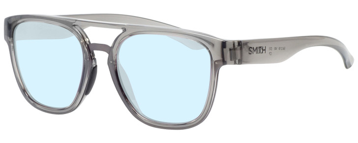Smith Optics Agency Blue Light Designer Glasses Retro in Cloud Crystal Grey 53mm