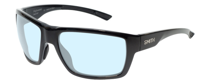 Smith Optics Highwater Ladies Blue Light Eyeglasses Oversized Gloss Black 64 mm