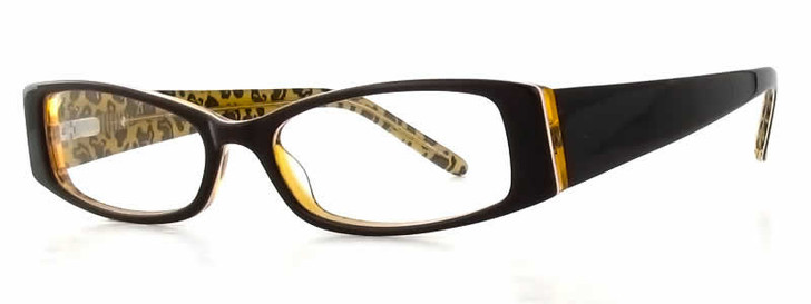 Calabria Viv 747 Black Leopard Designer Eyeglasses :: Custom Left & Right Lens