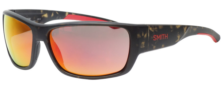 Smith FORGE Men's Classic Sunglasses Matte Green Tortoise Havana/Red Mirror 64mm