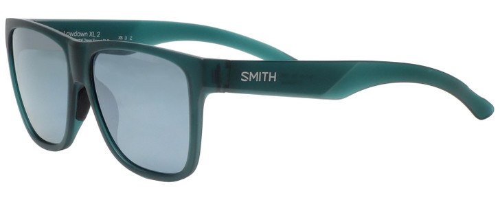 Smith LOWDOWN XL 2 Unisex Sunglasses in Matte Green/Platinum Silver Mirror 60 mm