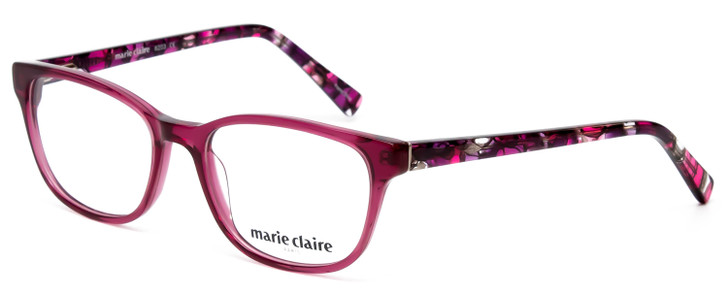 Marie Claire MC6203-PLU Designer Reading Glasses Plum Purple Crystal Pink 51 mm