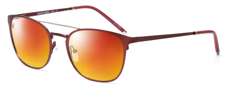 Marie Claire MC6248-BUR Polarized Sunglasses 4 OPTIONS Classic Burgundy Red 49mm