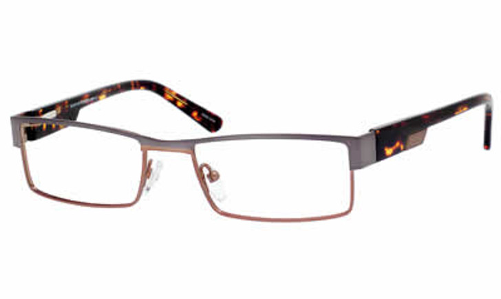 Dale Earnhardt, Jr. Eyeglass Collection 6741 in Gun Brown :: Custom Left & Right Lens