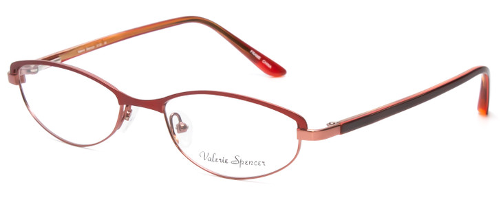 Profile View of Valerie Spencer VS9130-WI Women Cateye Designer Reading Glasses in Wine Red 51mm