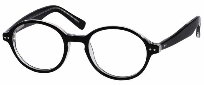 Ernest Hemingway Eyeglass Collection 4615 in Black Crystal :: Custom Left & Right Lens