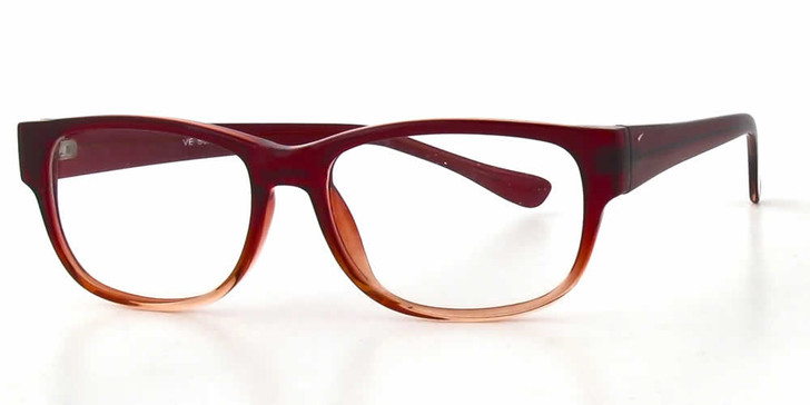 Calabria Soho by Vivid 1007 Designer Blue Light Blocking Glasses Burgundy Pink