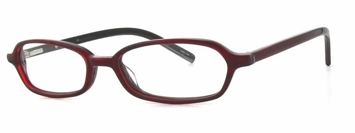 Calabria Vivid 721 Designer Blue Light Blocking Glasses in Red Black Ladies 48mm